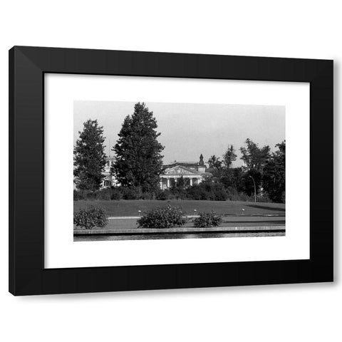 1960's Image Collection by Sueddeutsche Zeitung Photo - Black Modern Wood Framed Art Print Titled: Reichstag in Berlin seen from the Congress Hall.