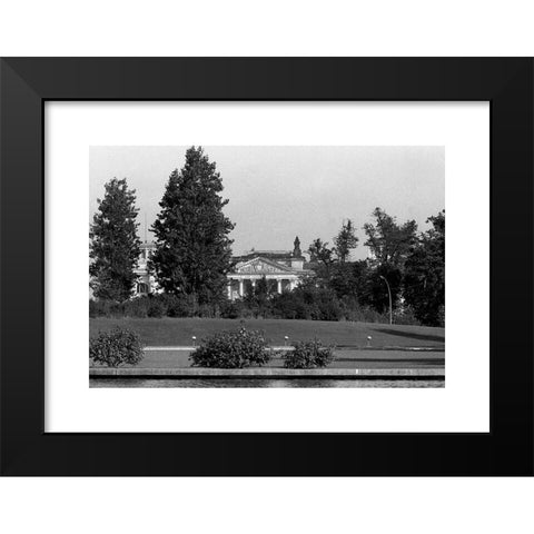 1960's Image Collection by Sueddeutsche Zeitung Photo - Black Modern Wood Framed Art Print Titled: Reichstag in Berlin seen from the Congress Hall.