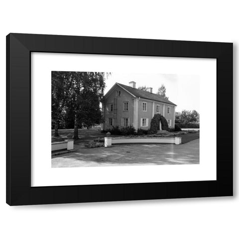 1960's Image Collection by United Archives GmbH - Black Modern Wood Framed Art Print Titled: HolzhÃ¤user im Rottneros Park, 1969. Timber houses at Rotneros Park, 1969.