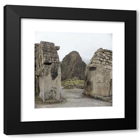 1960's Image Collection by United Archives GmbH - Black Modern Wood Framed Art Print Titled: Die gut erhaltene Ruinenstadt Machu Picchu in den Anden Ã¼ber dem Urubambatal, Peru 1960er Jahre. Remains of Inca town Machu Picchu in the Andes, P