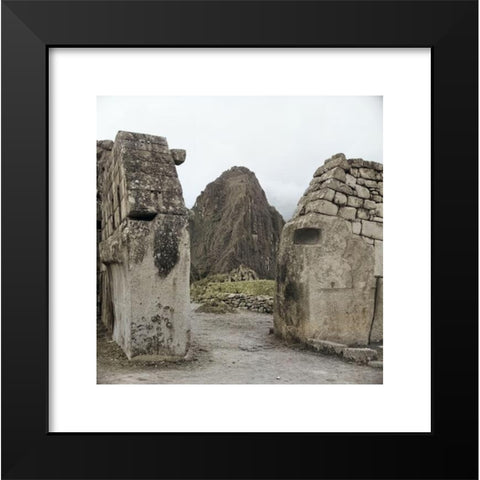 1960's Image Collection by United Archives GmbH - Black Modern Wood Framed Art Print Titled: Die gut erhaltene Ruinenstadt Machu Picchu in den Anden Ã¼ber dem Urubambatal, Peru 1960er Jahre. Remains of Inca town Machu Picchu in the Andes, P