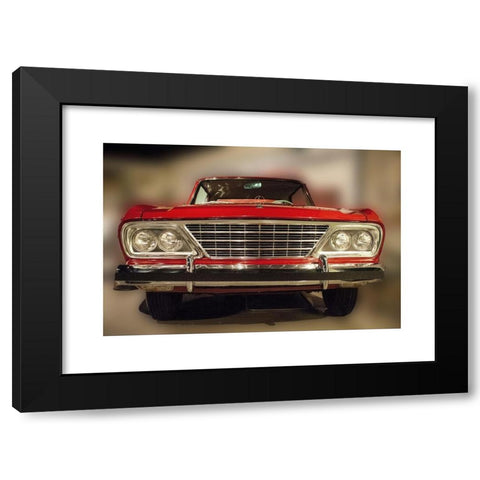 1960's Image Collection by Dennis Thompson - Black Modern Wood Framed Art Print Titled: The 1964 Studebaker is an example of the American automotive art form that became popular in the 1950's and 1960's.