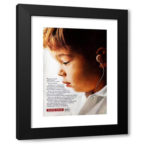 1960's Image Collection by ruelleruelle - Black Modern Wood Framed Art Print Titled: advert in a natgeo magazine September 1966