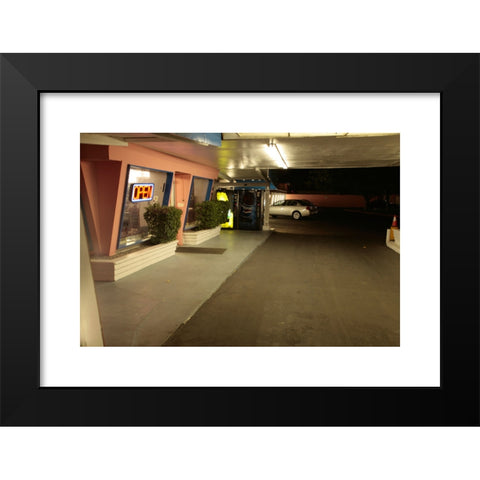 1960's Image Collection by 1 - Black Modern Wood Framed Art Print Titled: 1960's south strip motel las vegas, nevada