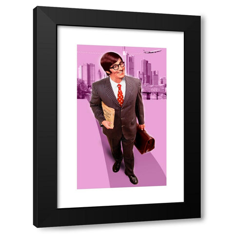 1960's Image Collection by marc Arundale - Black Modern Wood Framed Art Print Titled: Business Man 3