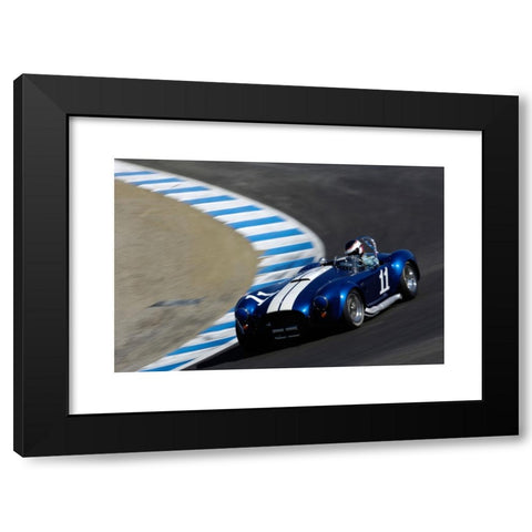 1960's Image Collection by Mark Scheuern - Black Modern Wood Framed Art Print Titled: Harley Cluxten drives his 1965 Ford Cobra 427 at the 2006 Monterey Historic Automobile Races