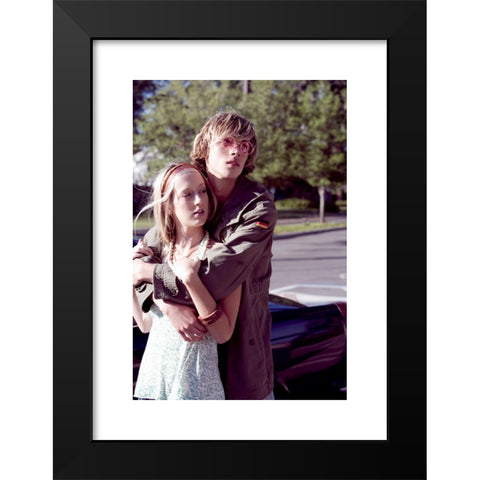 1960's Image Collection by Golden Pixels LLC - Black Modern Wood Framed Art Print Titled: Hippie couple