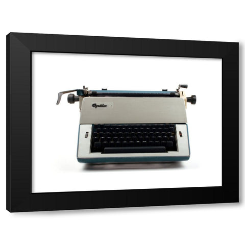 1960's Image Collection by INTERFOTO - Black Modern Wood Framed Art Print Titled: technics, typewriters / cipher machines, mechanical typewriter Optima M 16, manufactured by VEB Optima Schreibmaschinenwerk Erfurt, 1960s, design: Wilhelm Mar