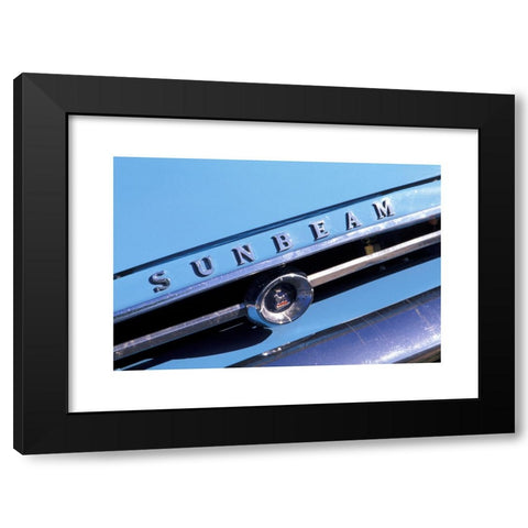 1960's Image Collection by culture-images GmbH - Black Modern Wood Framed Art Print Titled: Car, Sunbeam Alpine, model year 1959-1968, vintage car, 1950s, fifties, 1960s, sixties, blue, convertible, convertible top, open