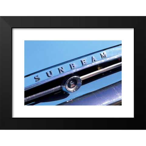 1960's Image Collection by culture-images GmbH - Black Modern Wood Framed Art Print Titled: Car, Sunbeam Alpine, model year 1959-1968, vintage car, 1950s, fifties, 1960s, sixties, blue, convertible, convertible top, open