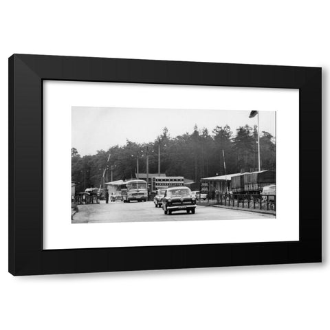 1960's Image Collection by INTERFOTO - Black Modern Wood Framed Art Print Titled: geography / travel, Germany, Inner German Border, check point Helmstedt-Marienborn, 1960s, ,