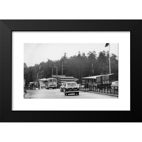 1960's Image Collection by INTERFOTO - Black Modern Wood Framed Art Print Titled: geography / travel, Germany, Inner German Border, check point Helmstedt-Marienborn, 1960s, ,