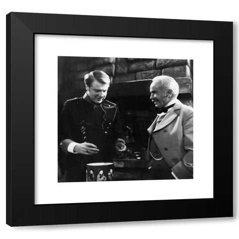 1960's Image Collection by INTERFOTO - Black Modern Wood Framed Art Print Titled: movie, 'Vom Teufel geholt', DEU 1969, director: Wilm ten Haaf, making of: Herbert BÃ¶tticher, Third-Party-Permissions-Neccessary