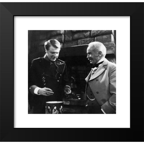 1960's Image Collection by INTERFOTO - Black Modern Wood Framed Art Print Titled: movie, 'Vom Teufel geholt', DEU 1969, director: Wilm ten Haaf, making of: Herbert BÃ¶tticher, Third-Party-Permissions-Neccessary