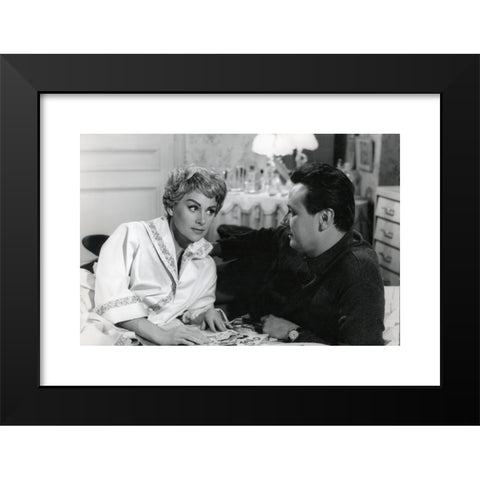 1960's Image Collection by Photo 12 - Black Modern Wood Framed Art Print Titled: Le cave se rebiffe Year: 1961 Director: Gilles Grangier Martine Carol, Maurice Biraud