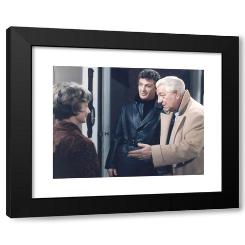 1960's Image Collection by Photo 12 - Black Modern Wood Framed Art Print Titled: Le soleil des voyous Year: 1967 Director: Jean Delannoy Jean Gabin, Robert Stack
