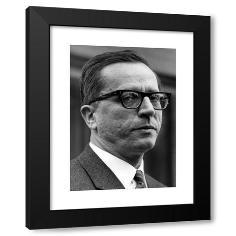 1960's Image Collection by INTERFOTO - Black Modern Wood Framed Art Print Titled: Simmel, Johannes Mario, 7.4.1924 - 1.1.2009, Austrian author / writer, portrait, 1960s, ,