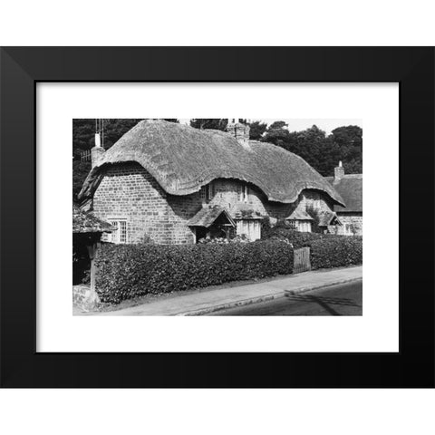 1960's Image Collection by SuperStock - Black Modern Wood Framed Art Print Titled: Big Ben Houses of Parliament London England