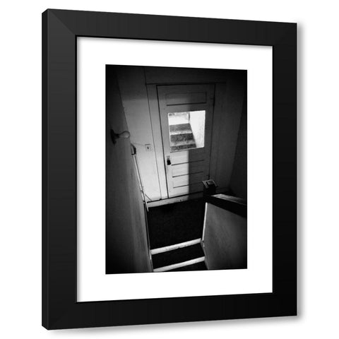 1960's Image Collection by Gib Martinez - Black Modern Wood Framed Art Print Titled: Interior shots of dated 1960s era decor furniture and design in an abandined Americana home