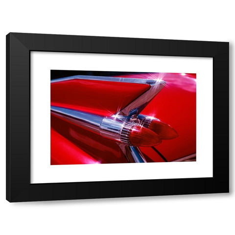 1960's Image Collection by ClassicStock - Black Modern Wood Framed Art Print Titled: 1959 1950s CADILLAC RED CAR FENDER CLASSIC ANTIQUE AUTOMOBILE