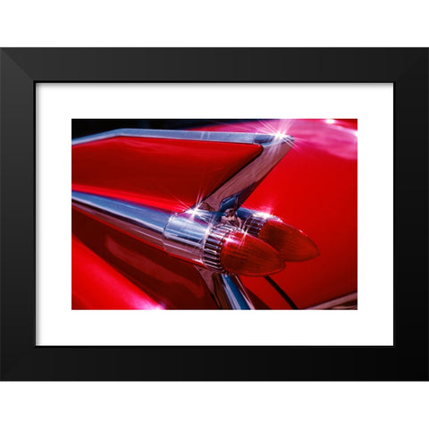 1960's Image Collection by ClassicStock - Black Modern Wood Framed Art Print Titled: 1959 1950s CADILLAC RED CAR FENDER CLASSIC ANTIQUE AUTOMOBILE