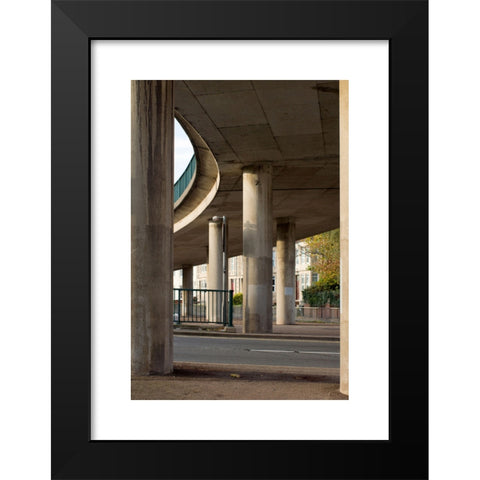 1960's Image Collection by Mr Standfast - Black Modern Wood Framed Art Print Titled: 1960's architecture inCumberland Basin Bristol England UK
