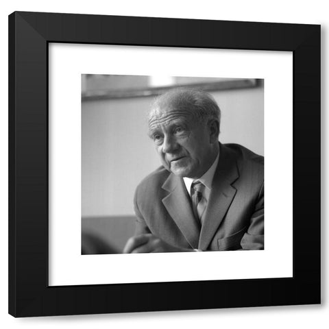 1960's Image Collection by INTERFOTO - Black Modern Wood Framed Art Print Titled: Heisenberg, Werner Karl, 5.12.1901 - 1.2.1976, German physicist, portrait, late 1960s,