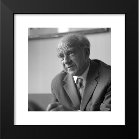 1960's Image Collection by INTERFOTO - Black Modern Wood Framed Art Print Titled: Heisenberg, Werner Karl, 5.12.1901 - 1.2.1976, German physicist, portrait, late 1960s,