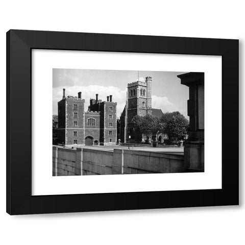1960's Image Collection by Heritage Image Partnership Ltd - Black Modern Wood Framed Art Print Titled: Lambeth Palace, Lambeth, London, c1945-1965. Artist: SW Rawlings
