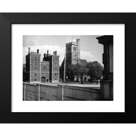 1960's Image Collection by Heritage Image Partnership Ltd - Black Modern Wood Framed Art Print Titled: Lambeth Palace, Lambeth, London, c1945-1965. Artist: SW Rawlings