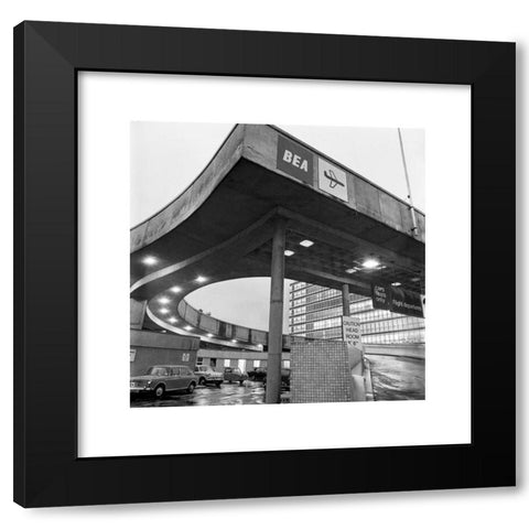 1960's Image Collection by Heritage Image Partnership Ltd - Black Modern Wood Framed Art Print Titled: BEA Air Terminal, Cromwell Road, London, 1960-1972. Artist: John Gay