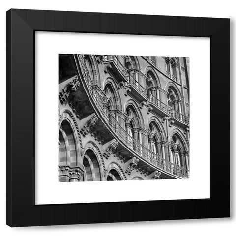 1960's Image Collection by Heritage Image Partnership Ltd - Black Modern Wood Framed Art Print Titled: St Pancras Hotel, London, 1960-1972. Artist: John Gay