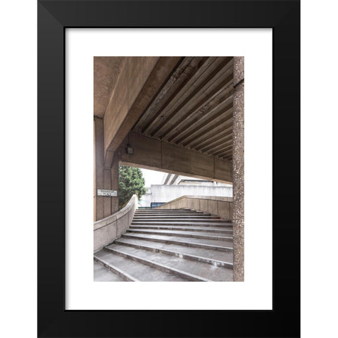 1960's Image Collection by paul weston - Black Modern Wood Framed Art Print Titled: Paradise Place leading Paradise Forum and the old Birmingham Central Library, (now demolished 2016) Birmingham, England, UK