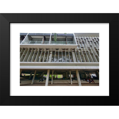 1960's Image Collection by dave stamboulis - Black Modern Wood Framed Art Print Titled: Royal University of Phnom Penh, part of the New Khmer Architecture movement of the 1960's, Phnom Penh, Cambodia