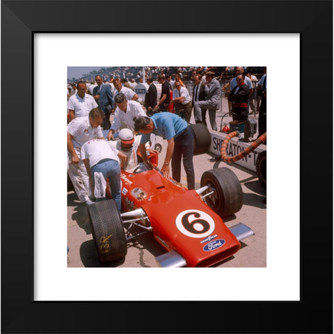 1960's Image Collection by GP Library Limited - Black Modern Wood Framed Art Print Titled: Indianapolis 500 in 1969