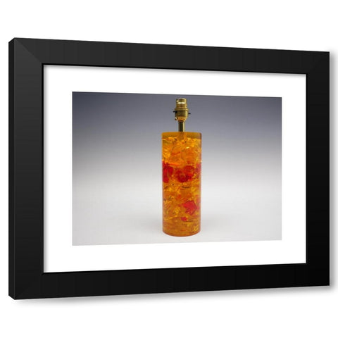 1960's Image Collection by Daniel Griffiths - Black Modern Wood Framed Art Print Titled: Orange Shattaline lamp