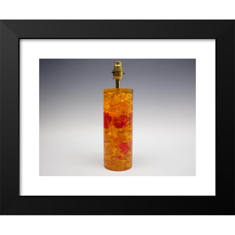 1960's Image Collection by Daniel Griffiths - Black Modern Wood Framed Art Print Titled: Orange Shattaline lamp