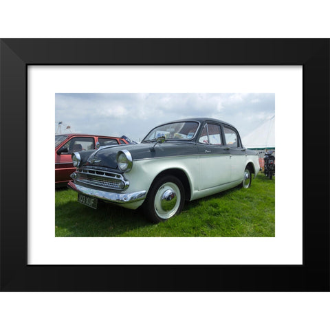 1960's Image Collection by Steven Bennett - Black Modern Wood Framed Art Print Titled: Hillman Minx. Chipping Steam Fair 2016.