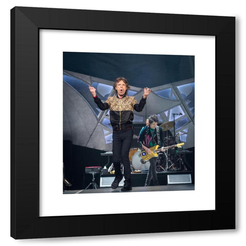 1960's Image Collection by MediaPunch Inc - Black Modern Wood Framed Art Print Titled: Las Vegas, NV, USA. 22nd Oct, 2016. The Rolling Stones perform at T-Mobile Arena in Las vegas, NV on October 22, 2016. Â© Erik Kabik Photography/Media Pu