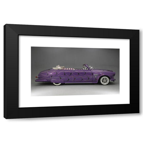 1960's Image Collection by Heritage Image Partnership Ltd - Black Modern Wood Framed Art Print Titled: 1961 Volvo Amazon Customised Rainbow Chaser Artist: Unknown.