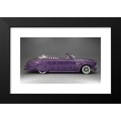 1960's Image Collection by Heritage Image Partnership Ltd - Black Modern Wood Framed Art Print Titled: 1961 Volvo Amazon Customised Rainbow Chaser Artist: Unknown.