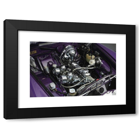 1960's Image Collection by Heritage Image Partnership Ltd - Black Modern Wood Framed Art Print Titled: 1961 Volvo Amazon Customised Rainbow Chaser Artist: Unknown.