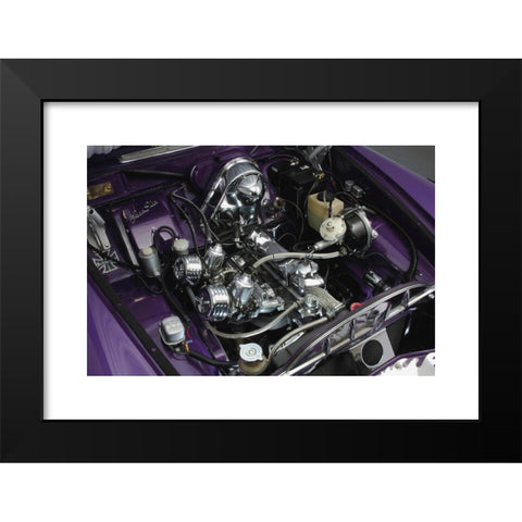 1960's Image Collection by Heritage Image Partnership Ltd - Black Modern Wood Framed Art Print Titled: 1961 Volvo Amazon Customised Rainbow Chaser Artist: Unknown.