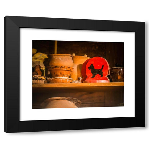 1960's Image Collection by TOLBERT PHOTO - Black Modern Wood Framed Art Print Titled: Ned and Gwen Foltz's Pennsylvania redware pottery began to be seen around Lancaster County in the 1960's. Traditional 200 year old methods,