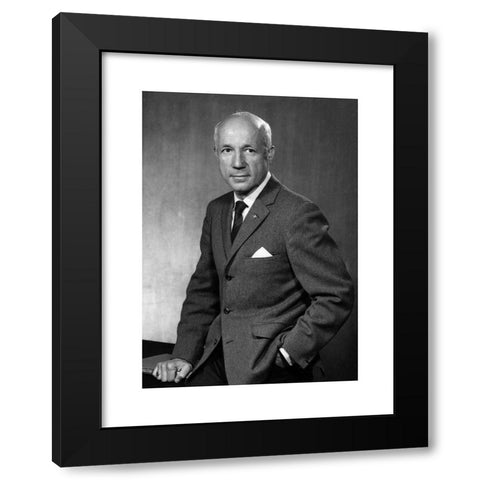 1960's Image Collection by The History Collection - Black Modern Wood Framed Art Print Titled: Melvin Calvin 1960s
