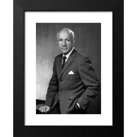 1960's Image Collection by The History Collection - Black Modern Wood Framed Art Print Titled: Melvin Calvin 1960s