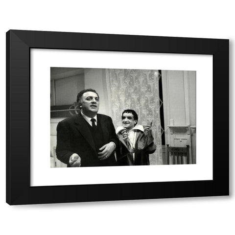 1960's Image Collection by colaimages - Black Modern Wood Framed Art Print Titled: Italian movie-maker Federico Fellini filming Juliet of the Spirits, Italy 1965