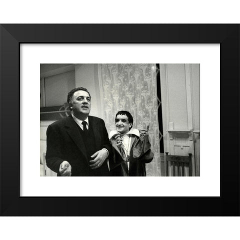 1960's Image Collection by colaimages - Black Modern Wood Framed Art Print Titled: Italian movie-maker Federico Fellini filming Juliet of the Spirits, Italy 1965