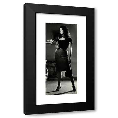 1960's Image Collection by colaimages - Black Modern Wood Framed Art Print Titled: Sexy girl teasing, Italy 1960s