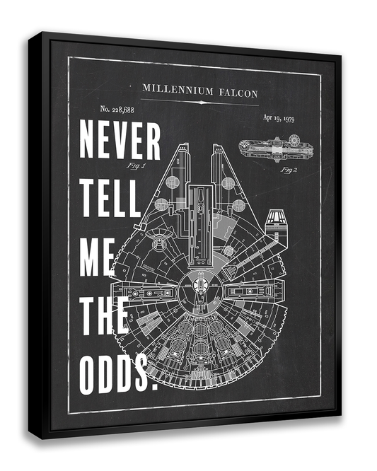 Never Tell Me The Odds - Star Bars Wars - by Artsy Quotes